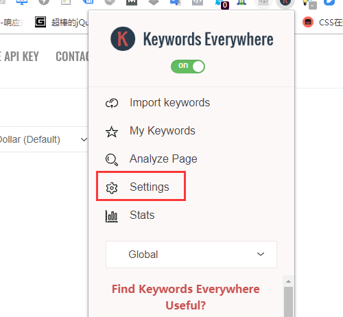 keywords everywhere的安装使用教程