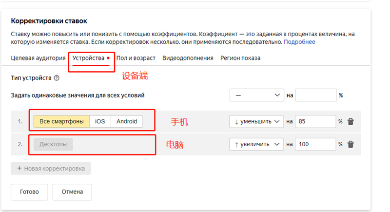 Yandex营销推广