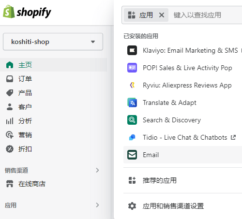 Shopify Setting设置