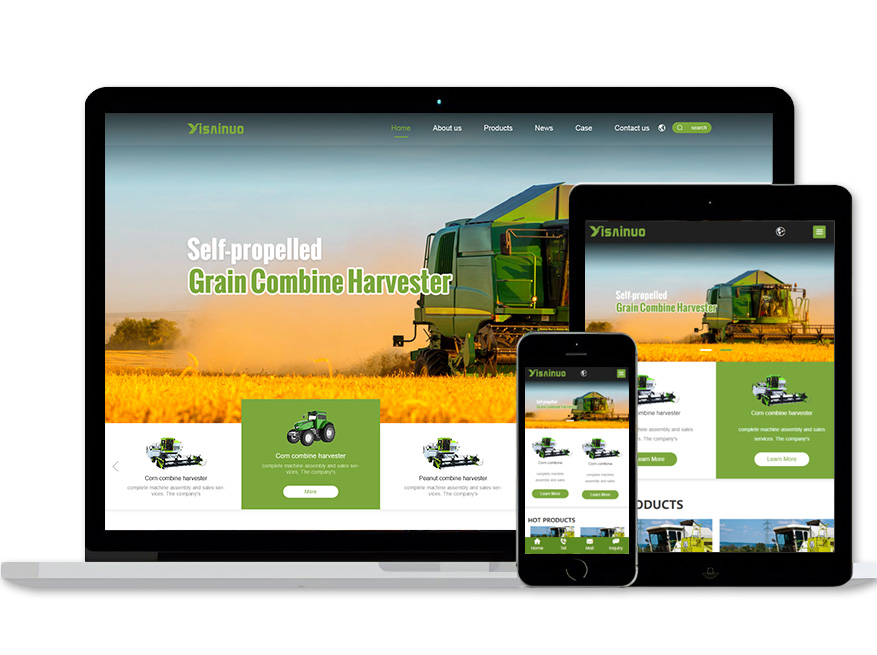农业机械模板网站